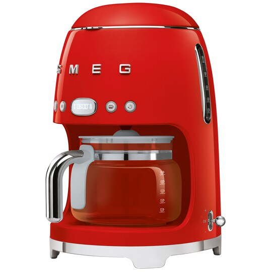 Smeg 50 s Style kaffemaskine DCF02RDEU (rød) | Elgiganten
