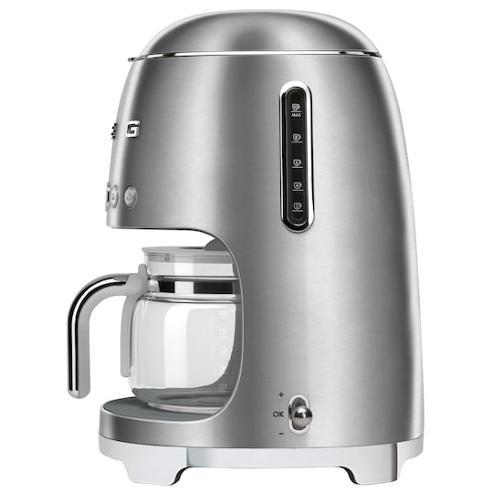 Smeg 50 s Style kaffemaskine DCF02SSEU (stål) | Elgiganten