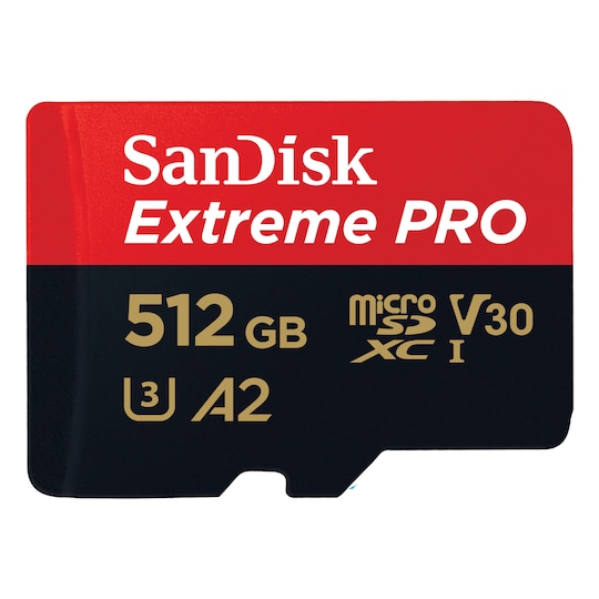 SanDisk MicroSDXC Extreme 512 GB hukommelseskort | Elgiganten