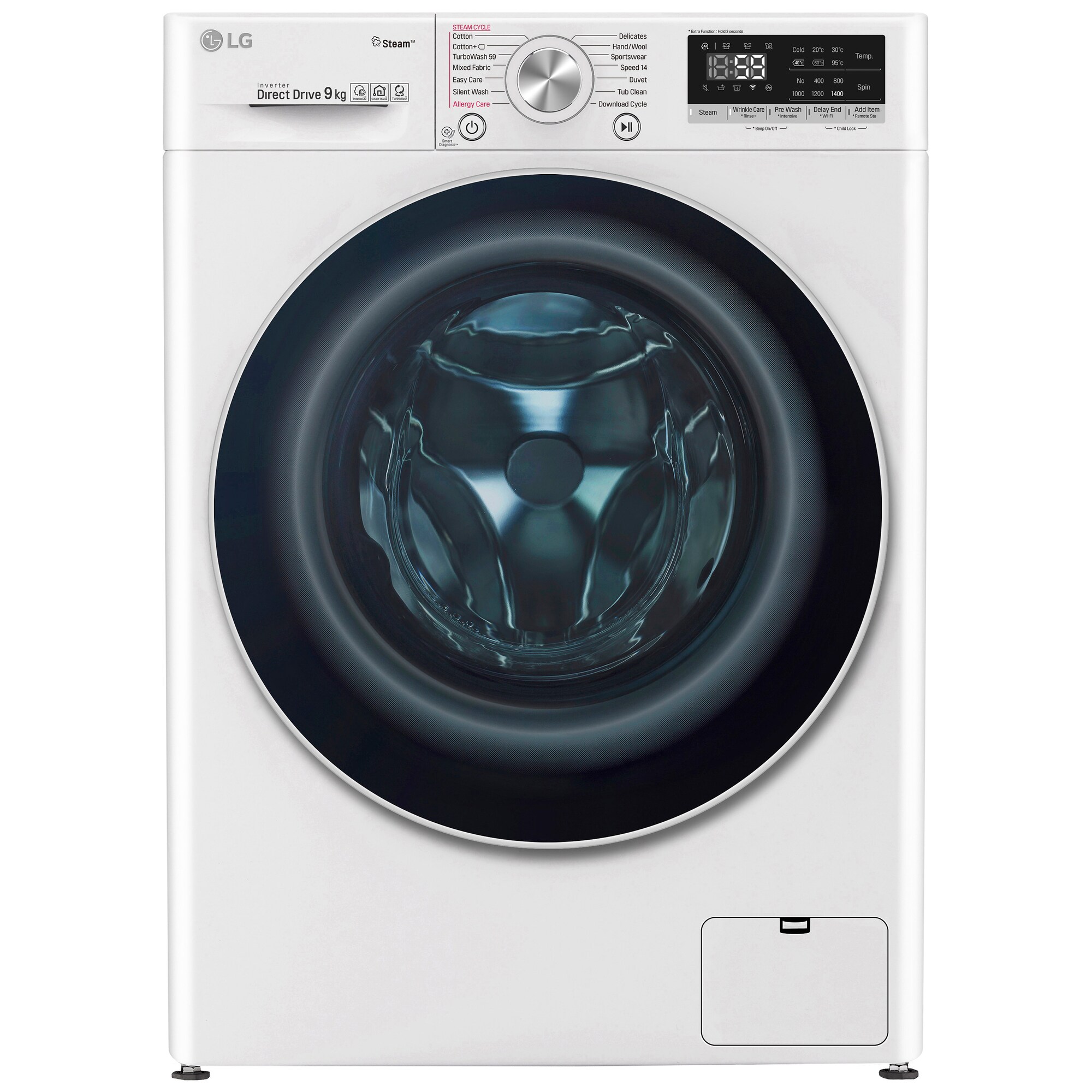 LG Wi-Fi vaskemaskine med damp FV70VNS1 | Elgiganten
