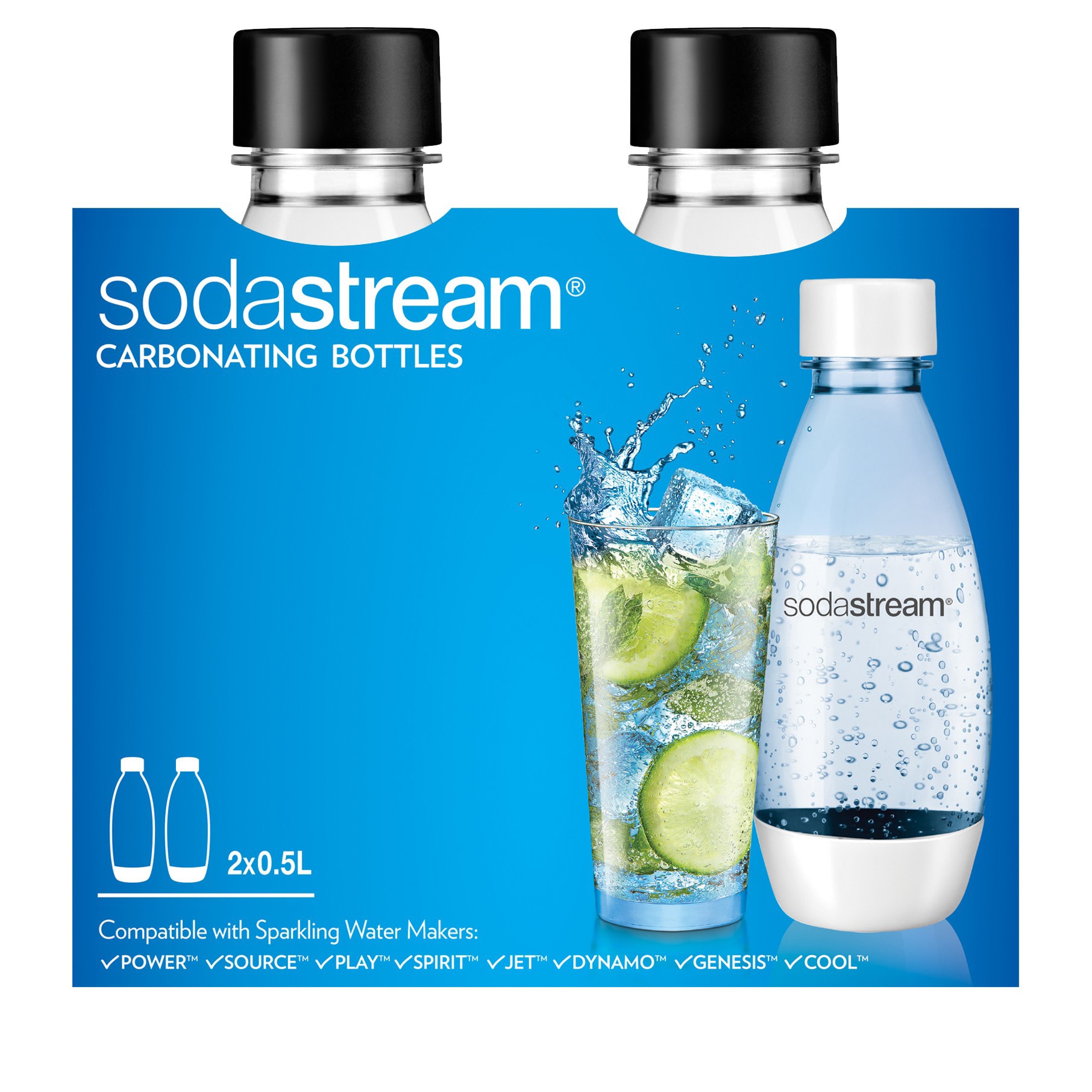 SodaStream Fuse PET-flasker 2 x 0,5 liter - Køkkenudstyr - Elgiganten
