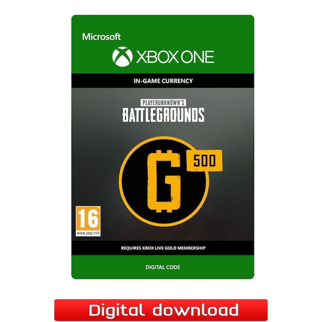 PLAYERUNKNOWN S BATTLEGROUNDS 500 G-Coin - XOne