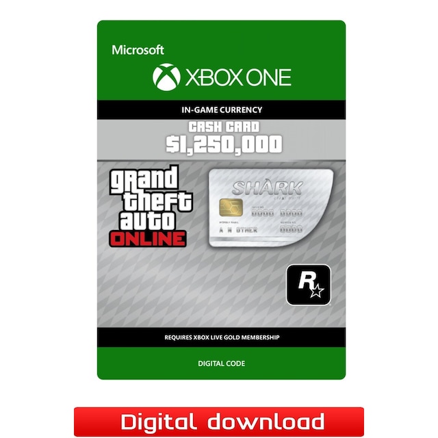 Grand Theft Auto V Great White Shark Cash Card - XOne