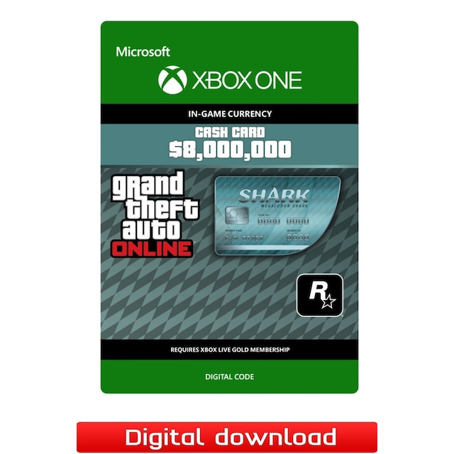 Grand Theft Auto V Megalodon Shark Cash Card - XOne