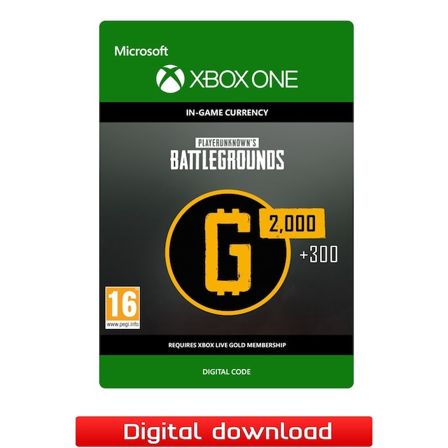 PLAYERUNKNOWN S BATTLEGROUNDS 2 300 G-Coin - XOne