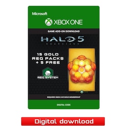 Halo 5 Guardians – 15 Gold REQ Packs + 5 Free - XOne
