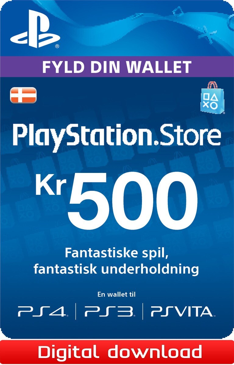 PlayStation Store gavekort 500 DKK | Elgiganten