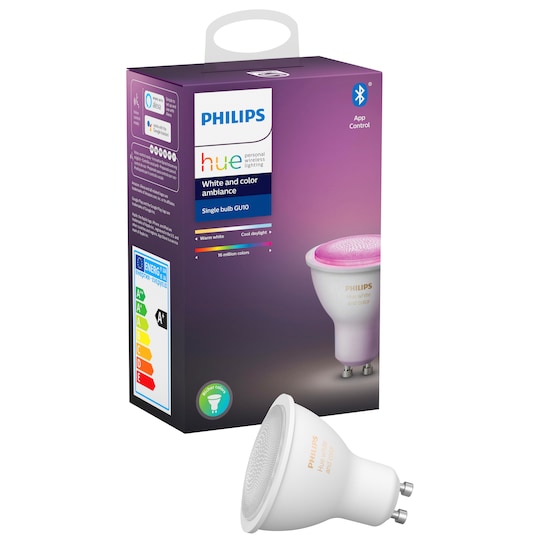 Philips Hue White and Color Ambiance LED-pære GU10 | Elgiganten