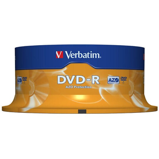 Verbatim DVD-R 16x, 25-pakke kageboks | Elgiganten