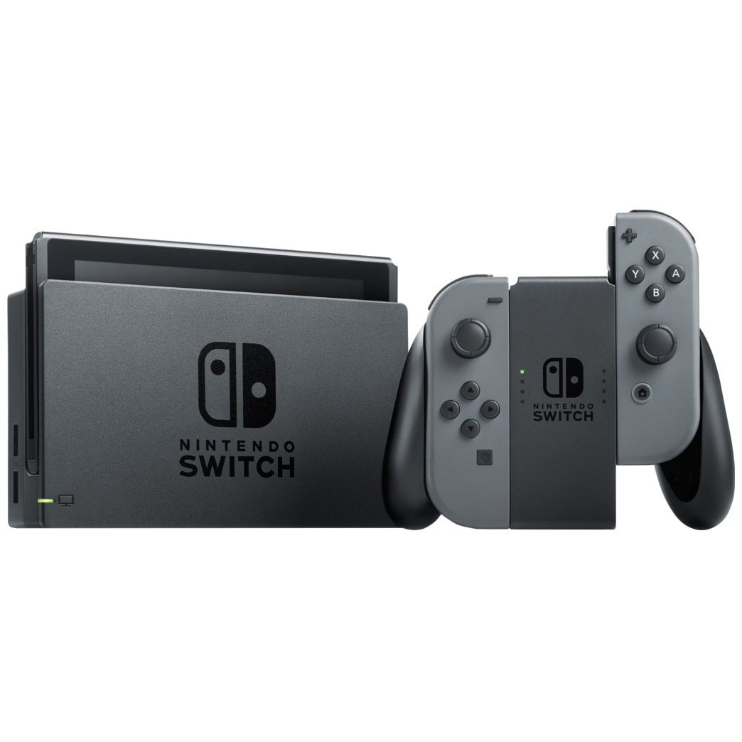 Nintendo spillekonsol 2019 grå Joy-Con controllers | Elgiganten