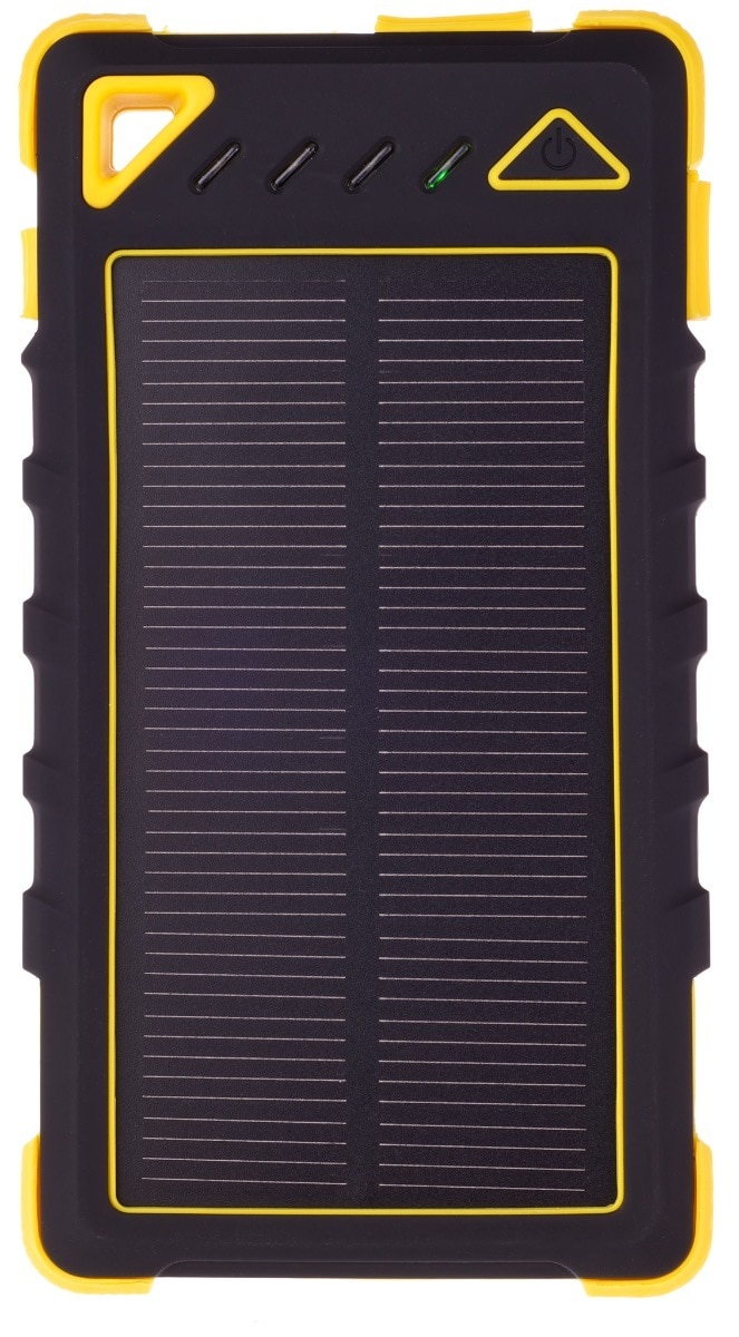 GreyLime Power Solar, 8000 mAh powerbank, 1,2W solcelle oplader, Gul |  Elgiganten