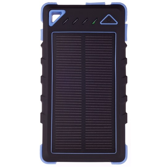 GreyLime Power Solar, 8000 mAh powerbank, 1,2W solcelle oplader, Blå |  Elgiganten
