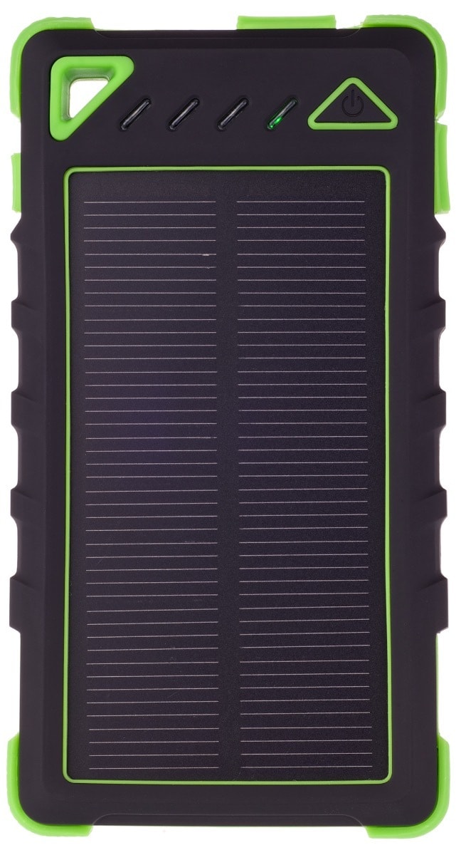 GreyLime Power Solar, 8000 mAh powerbank, 1,2W solcelle oplader, Grøn |  Elgiganten