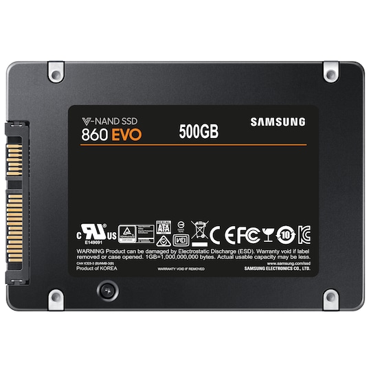 Samsung 860 EVO 2,5" SSD (500 GB) | Elgiganten