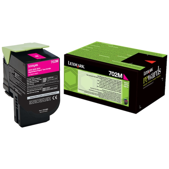 Lexmark blækpatron 702M Magenta (returprogram)