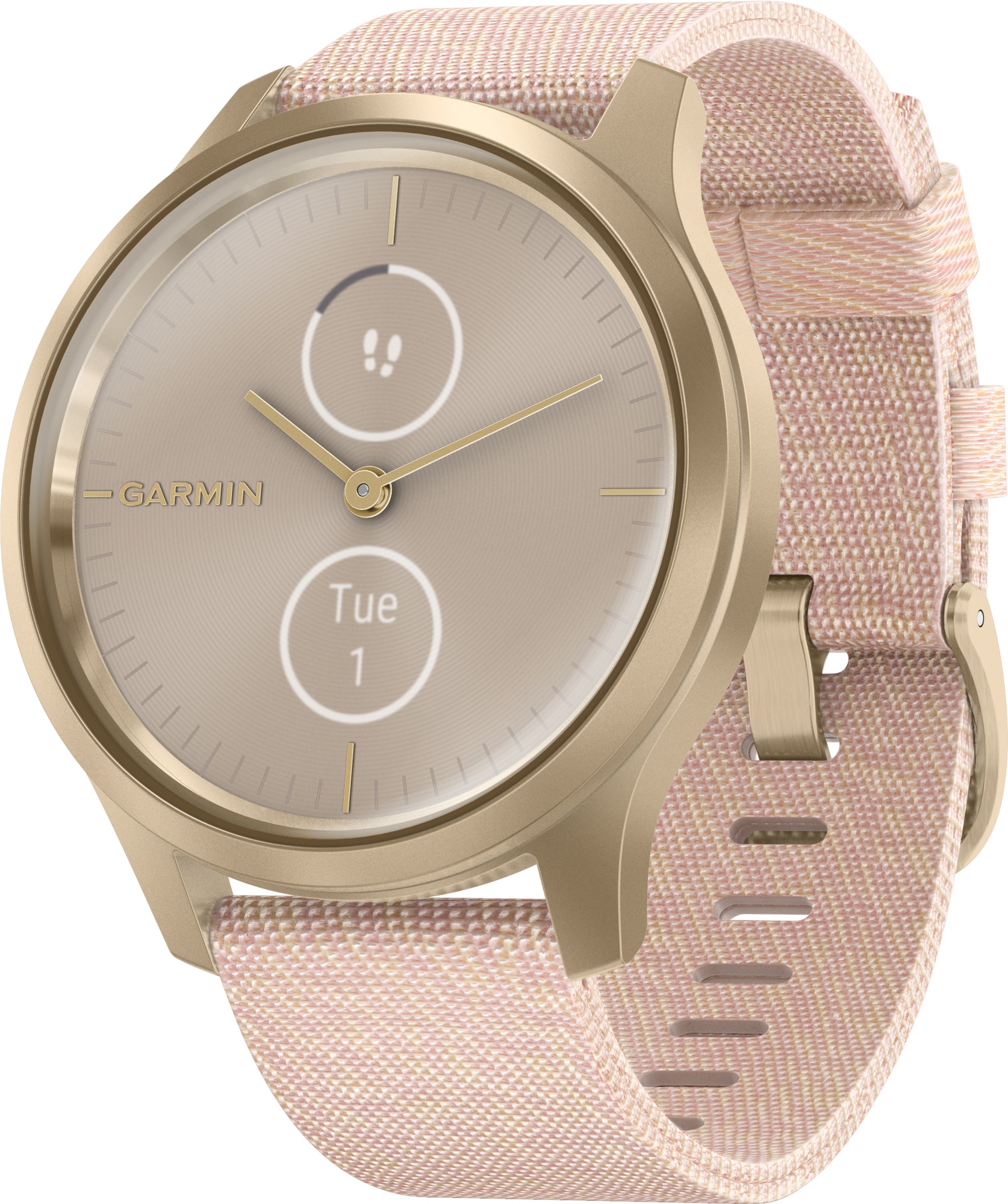 Garmin Vivomove Style hybrid smartwatch (light gold/rose) | Elgiganten