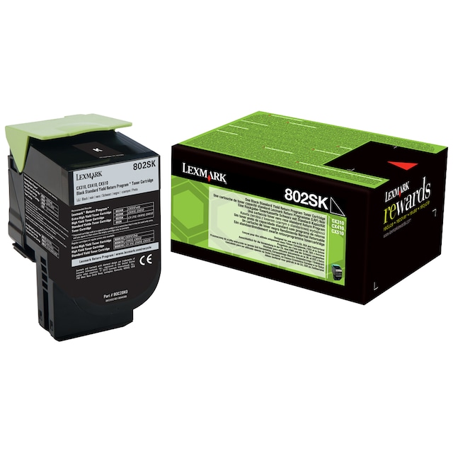 Lexmark blækpatron 80C2SK0 Sort