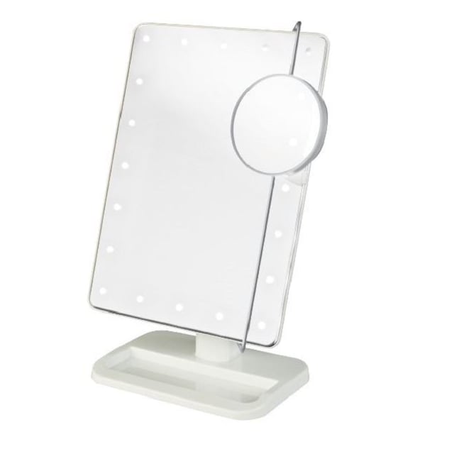 UNIQ Hollywood Makeup Spejl med lys, Hvid - LED Mirror x10