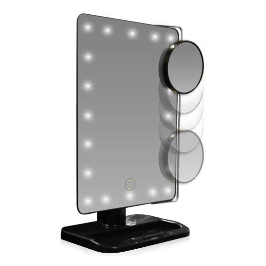 UNIQ LED Makeup Spejl - Sort | Elgiganten