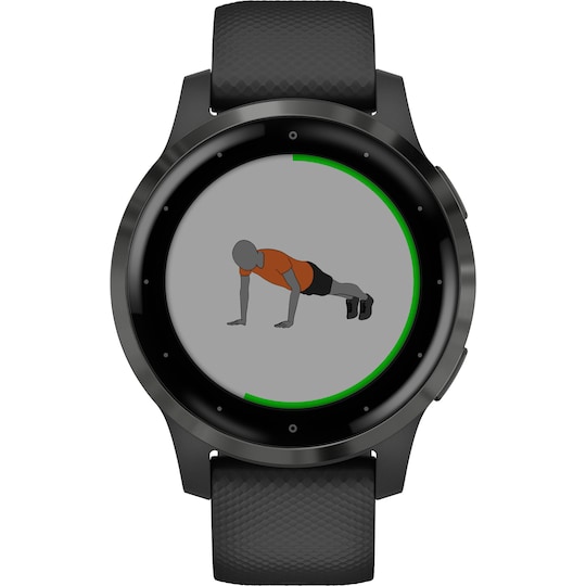 Garmin Vivoactive 4S smartwatch med GPS (sort) | Elgiganten