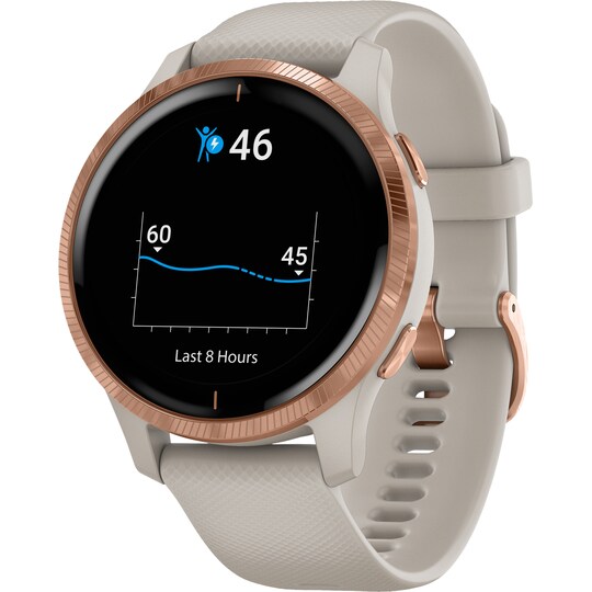 Garmin Venu smartwatch med GPS (sand/rose) | Elgiganten