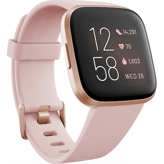Fitbit Versa 2 smartwatch (Petal/Copper Rose) | Elgiganten