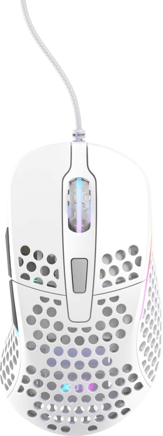 XTRFY M4 RGB Gaming Mouse White - Gaming mýs - Gaming