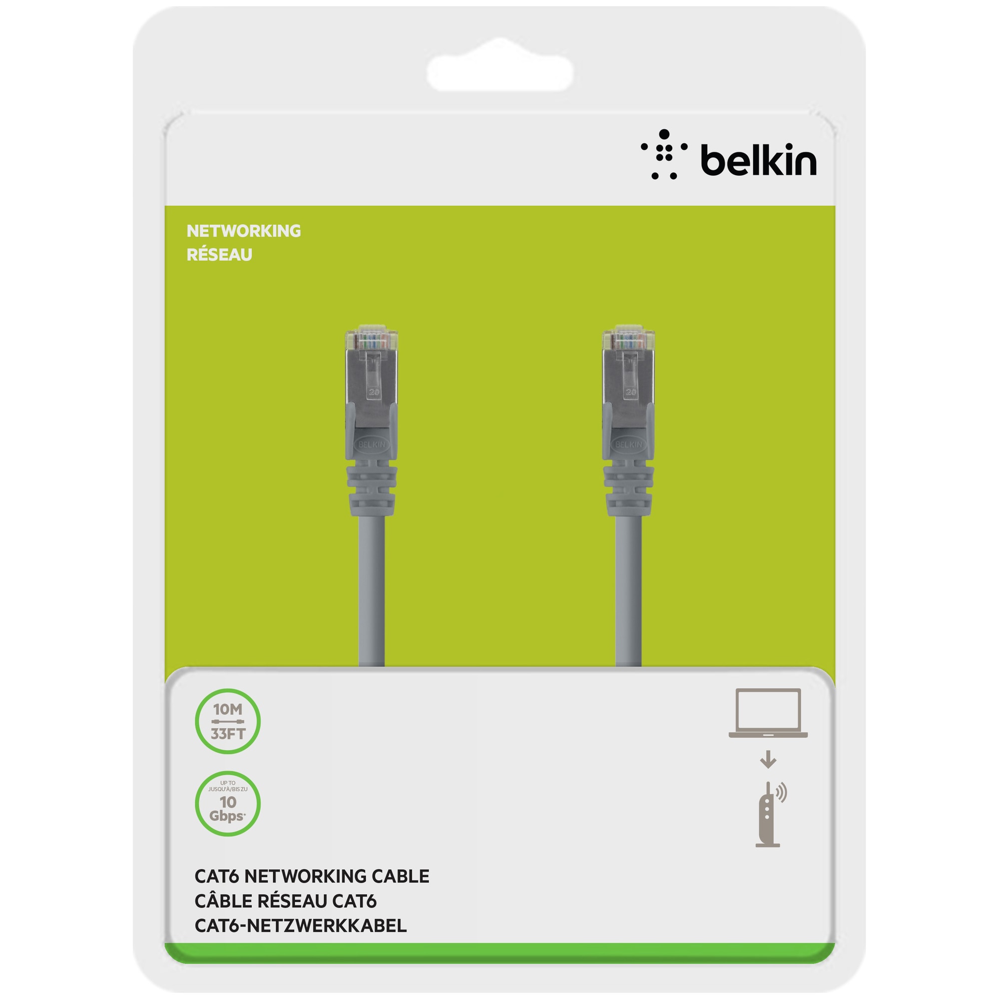 Belkin Cat6 netværkskabel (10 m) | Elgiganten