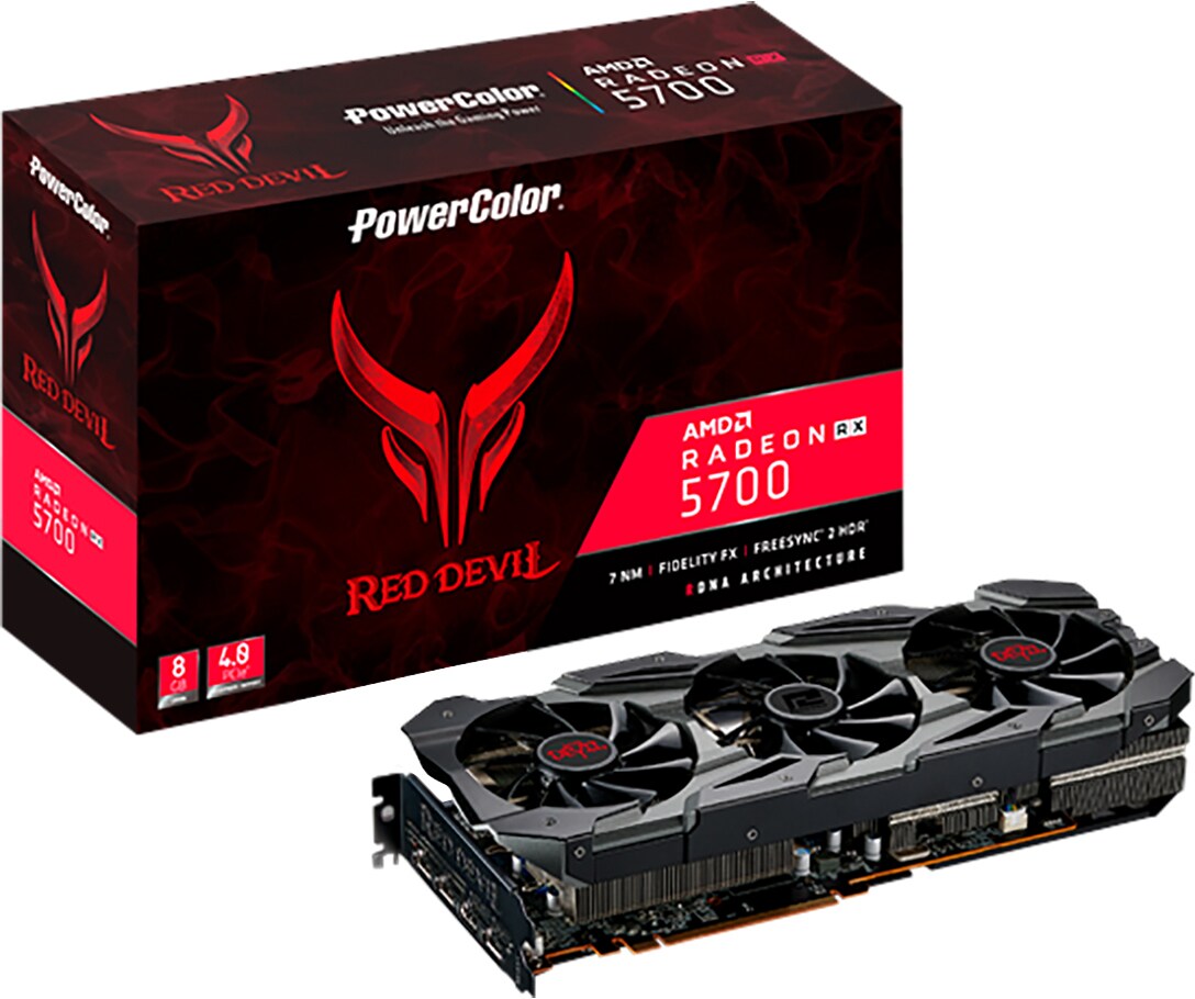 Powercolor Radeon Rx 5700 Red Devil Grafikkort 8 Gb Pc