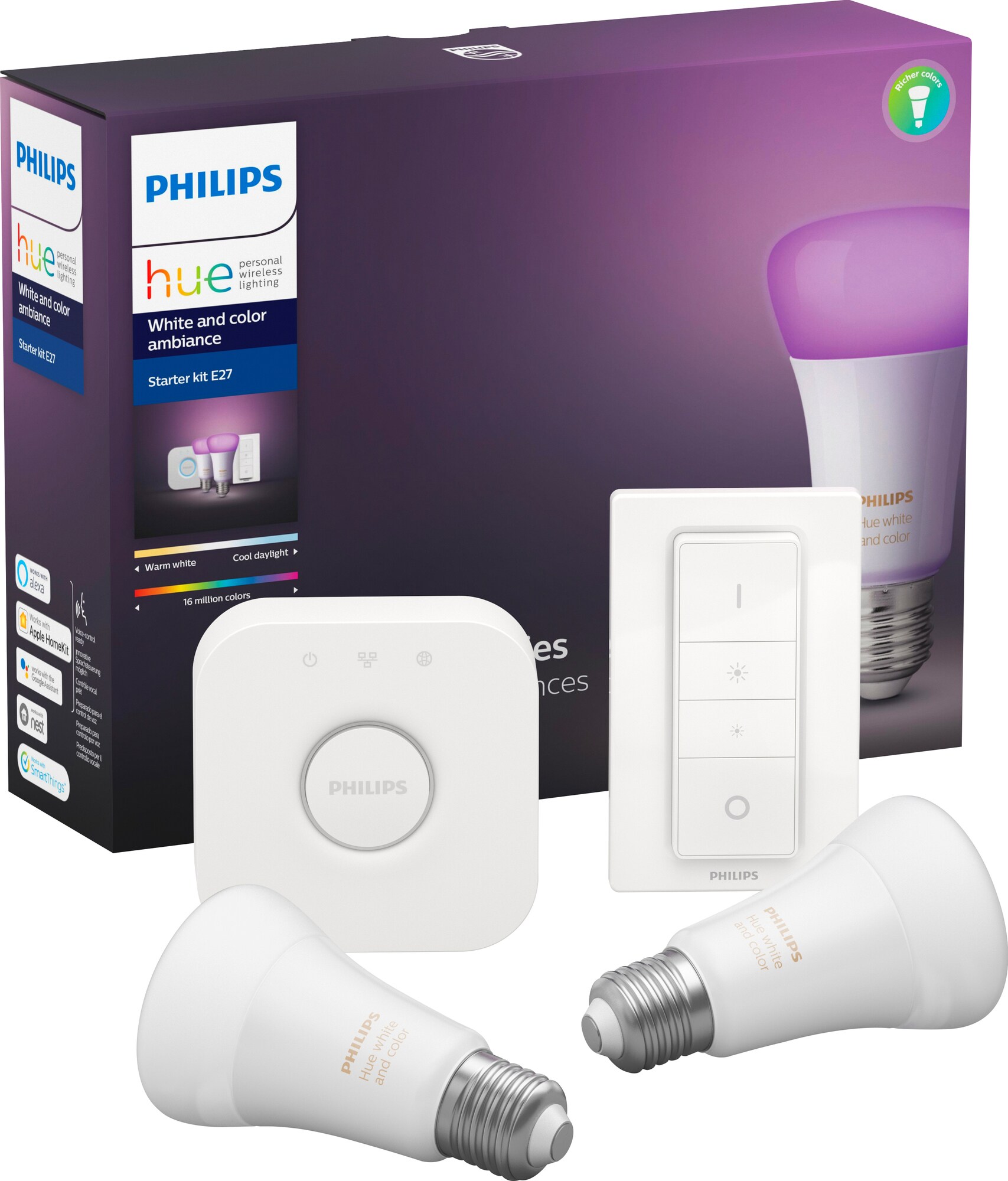 Philips Hue White and Color Ambiance startpakke 8718699701352 ...