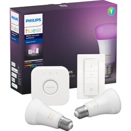 Philips Hue White and Color Ambiance startpakke E27