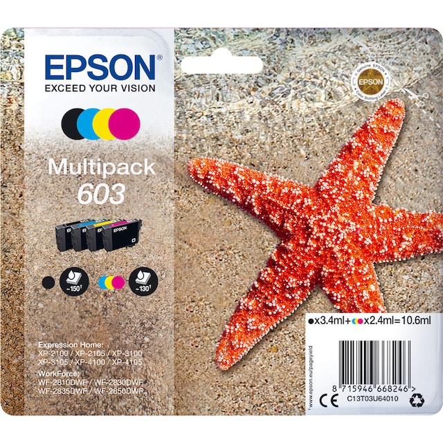 Epson 603 blækpatron-kombipakke