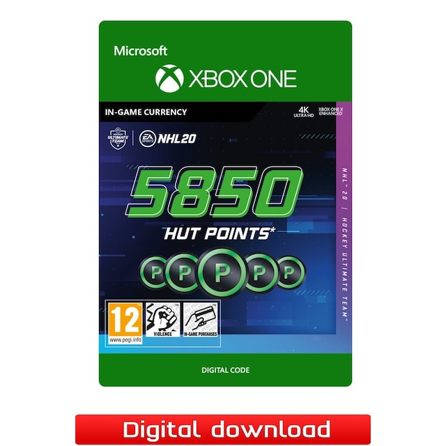 NHL 20 HUT 5850 Ultimate Team Points - Xbox