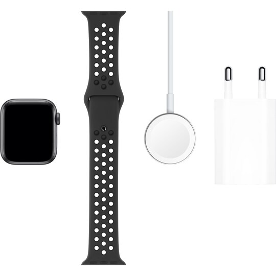 Apple Watch Series 5 Nike+ 40mm (space grey alu/sort Nike sportsrem) |  Elgiganten
