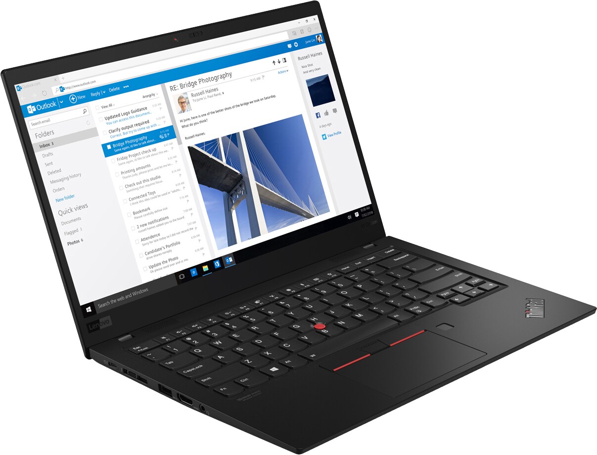Lenovo ThinkPad X1 Carbon 14" bærbar computer i5/16 GB (sort ...