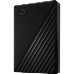 WD My Passport bærbar harddisk 5 TB (sort)