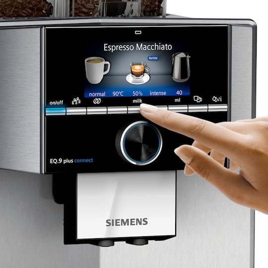 Siemens EQ.9 Plus automatisk espressomaskine TI9573X1RW | Elgiganten