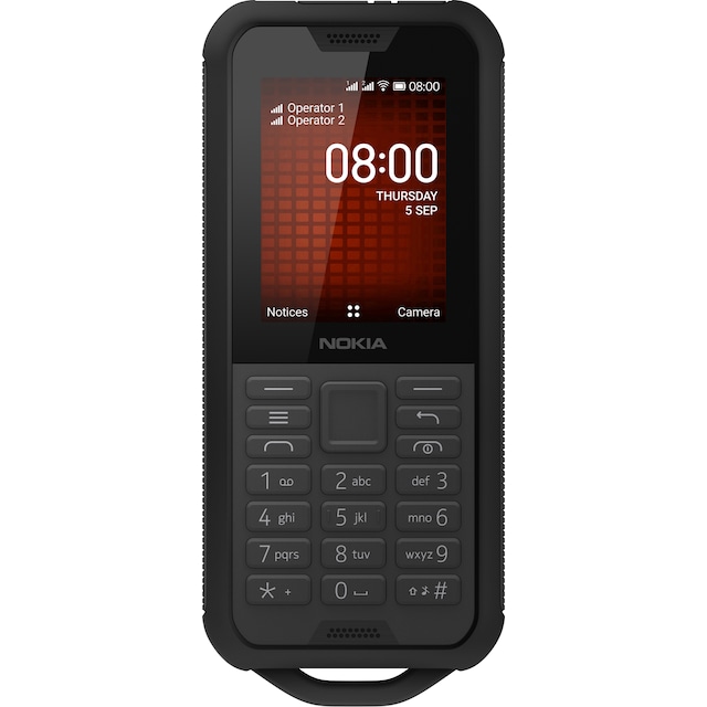 Nokia 800 Tough mobiltelefon (sort)