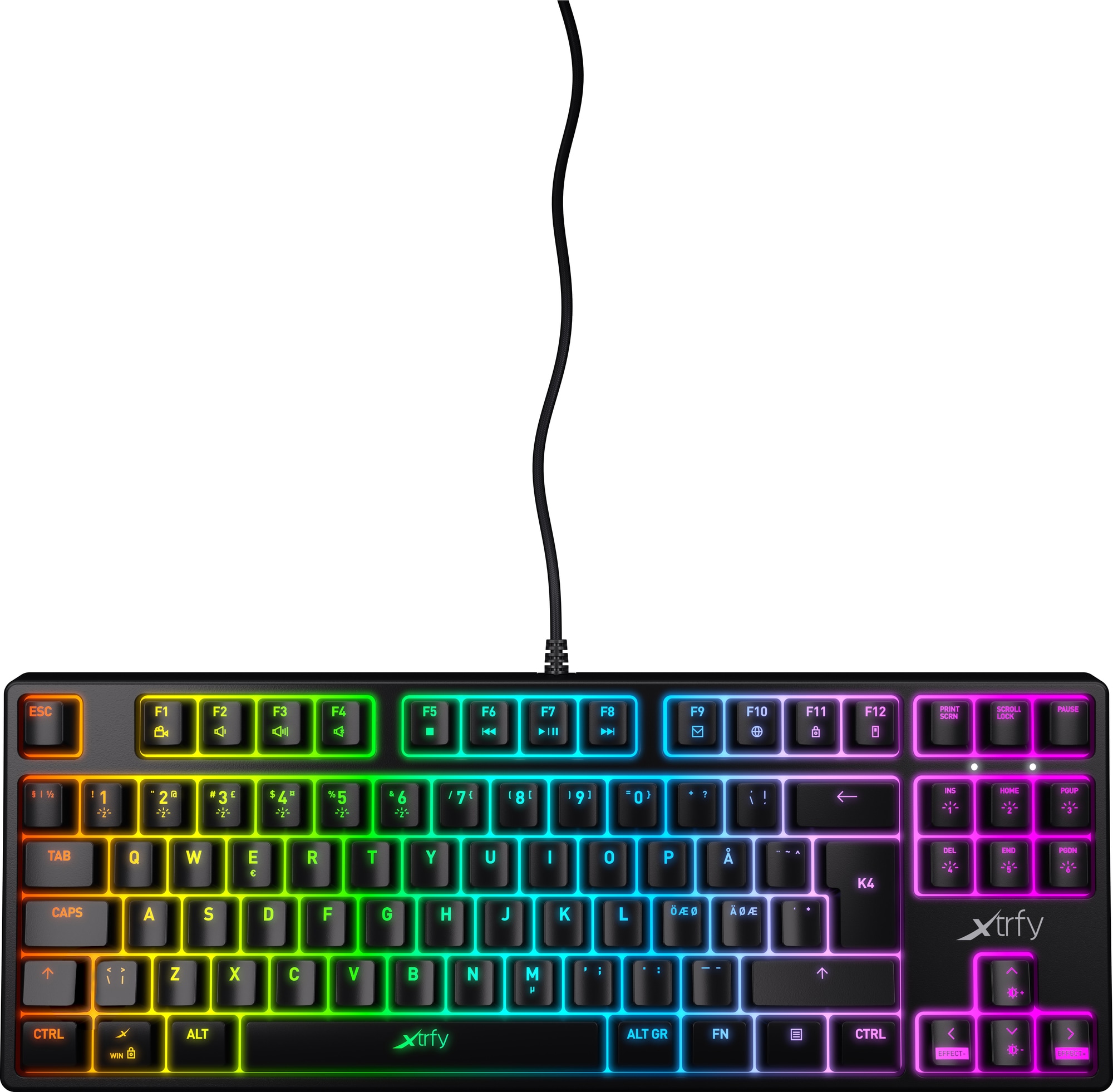 Xtrfy K4 RGB tenkeyless mekanisk gaming-tastatur | Elgiganten