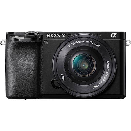 Sony Alpha A6100 systemkamera + 16-50 mm f/3.5-5.6 Power Zoom objektiv |  Elgiganten