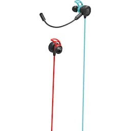 Hori Switch gaming ørepropper (neonrød og -blue)