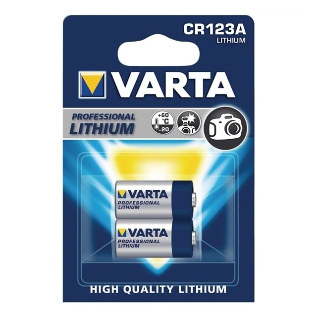 Varta Professional CR123A-batteri (2pk)