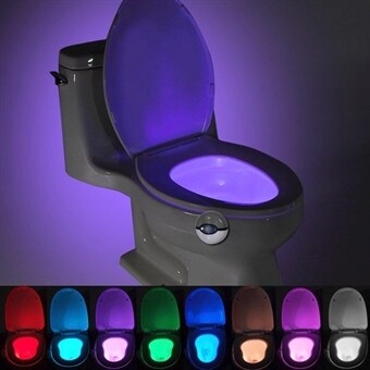 Bevægelsesaktiveret Natlampe til Toilettet - 7 Farver | Elgiganten