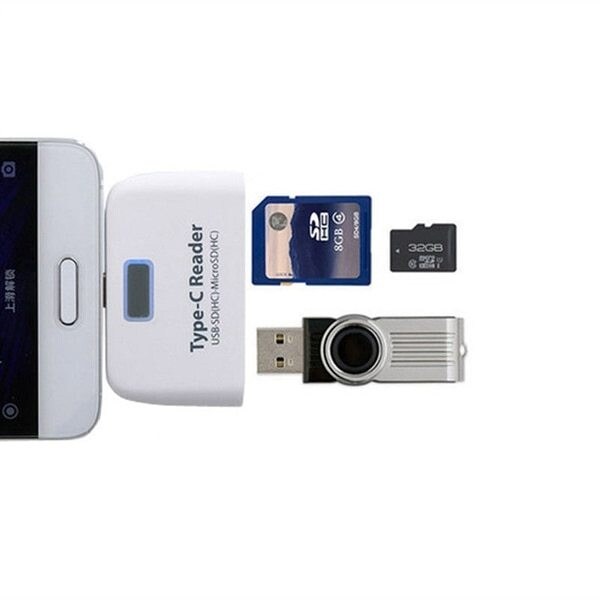 3i1 KortlÃ¤sare med USB 3.1 Typ C - Micro-sd / Usb-Minne OTG -  Hukommelseskort og USB-stick - Elgiganten