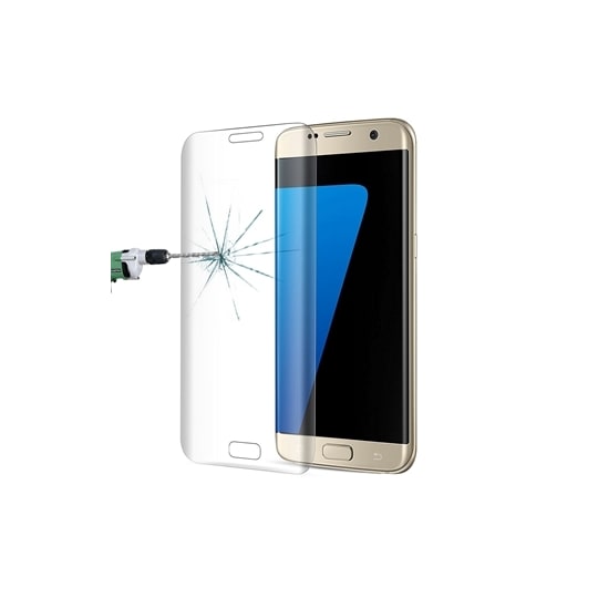 Bøjet Fuldskærm Skærmbeskyttelse i Glas Samsung Galaxy S7 Edge | Elgiganten