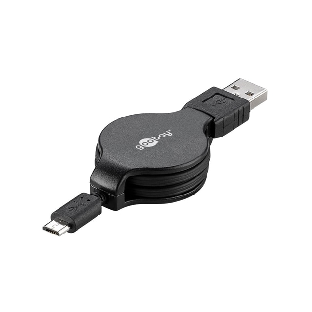 Udtrækkeligt USB A han til USB-type C - 1 meter