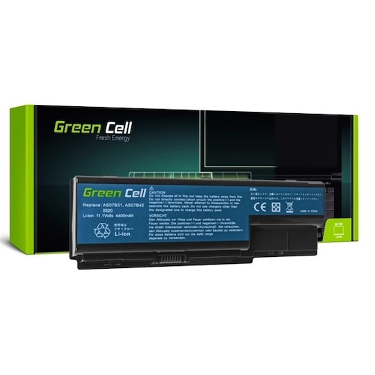 Green Cell laptop-batteri til Acer Aspire 5520 AS07B31 AS07B32 | Elgiganten