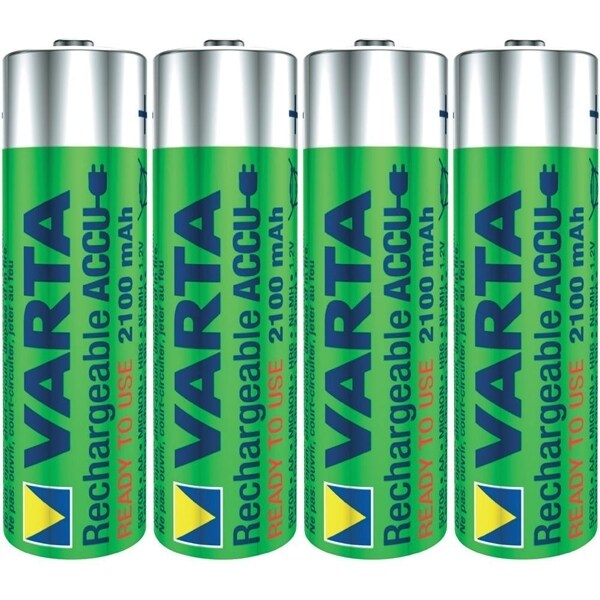 VARTA Batteri AA 4 stk. 2100 mAh - Opladelige | Elgiganten