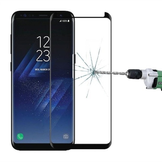 Skærmbeskyttelse i Hærdet Glas Samsung Galaxy S8 - Sort | Elgiganten