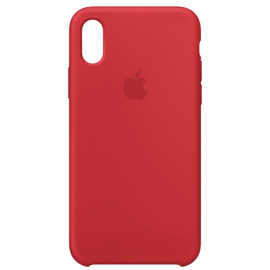 Apple iPhone X silikoneetui - rød | Elgiganten